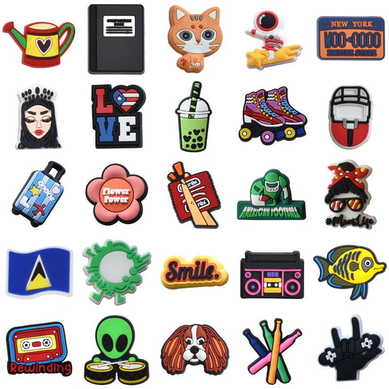 

Packs Para Pins Men Set Jeans Gifts Kids Women Charm Decorations for Crocs Shoes Accessories Shoe Charms Wholesale Bulk Boy Girl