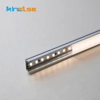 1 15pcslot 0 5m v type u style led strip lights ac 220v aluminum profile milkyclear cover under cabinet hard tube bar light