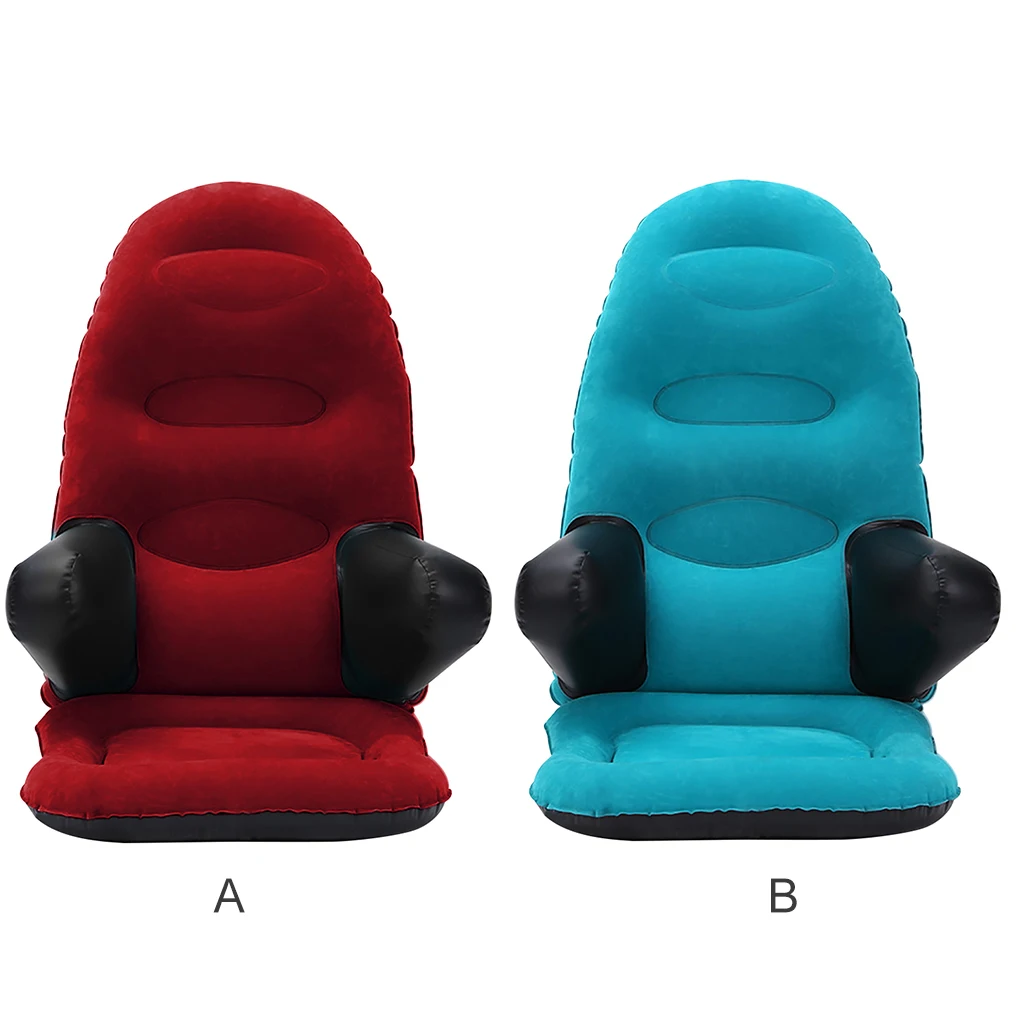 

Inflatable Reading Backrest Mobile Game Waist Rest Head Neck Support Outdoor Seat Chair Blue