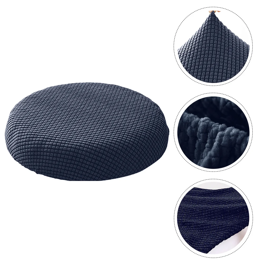 

Stool Chair Cover Covers Round Bar Cushion Slipcover Elastic Protector Dining Washableseat Stretch Cushions Furniture Polyester