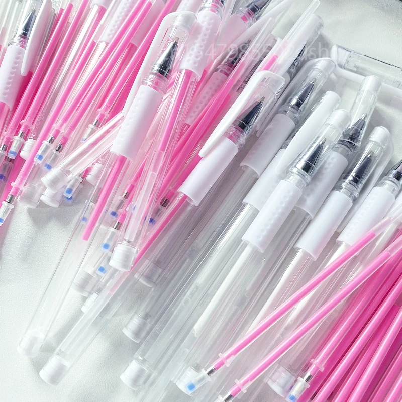 

2pcs Pink White Eyebrow Microblading Semi-Permanent Tattoo Skin Marker Pen Eyebrow Lip Marker PMU Tool Precise Positioning White