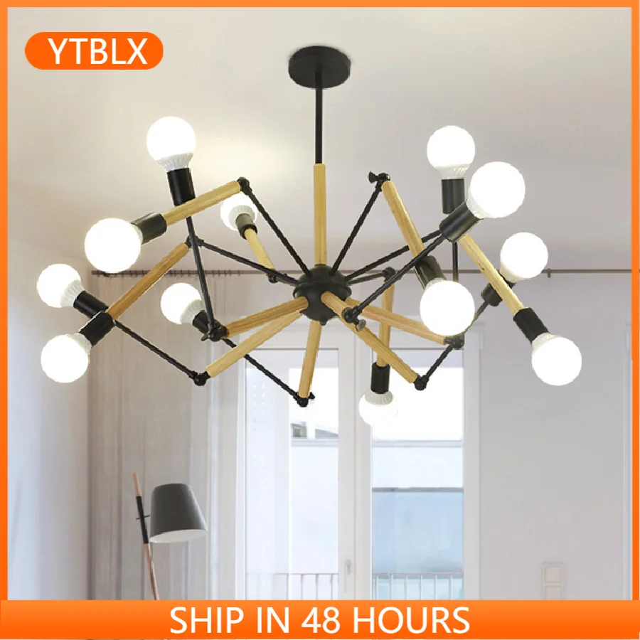 

Industrial Loft Decor sputnik chandelier Coffee Shop Bar Restaurant spider chandelier indoor hourse spider lustre lamp fixtures