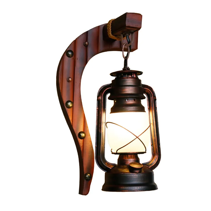 

Chinese Antique Bamboo Wall Lamp Bedroom Wall Lamp Retro Balcony Kerosene Lamp Lantern Bar Cafe Lamps Wall Lamps