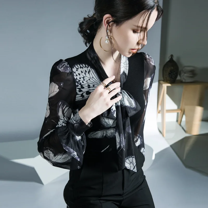 

HIgh Quality 2022 Women T-shirt Bandage Joint Design Female Autumn Sexy Crop Top Clothes Casual Fashion Blouses Grace Meeting