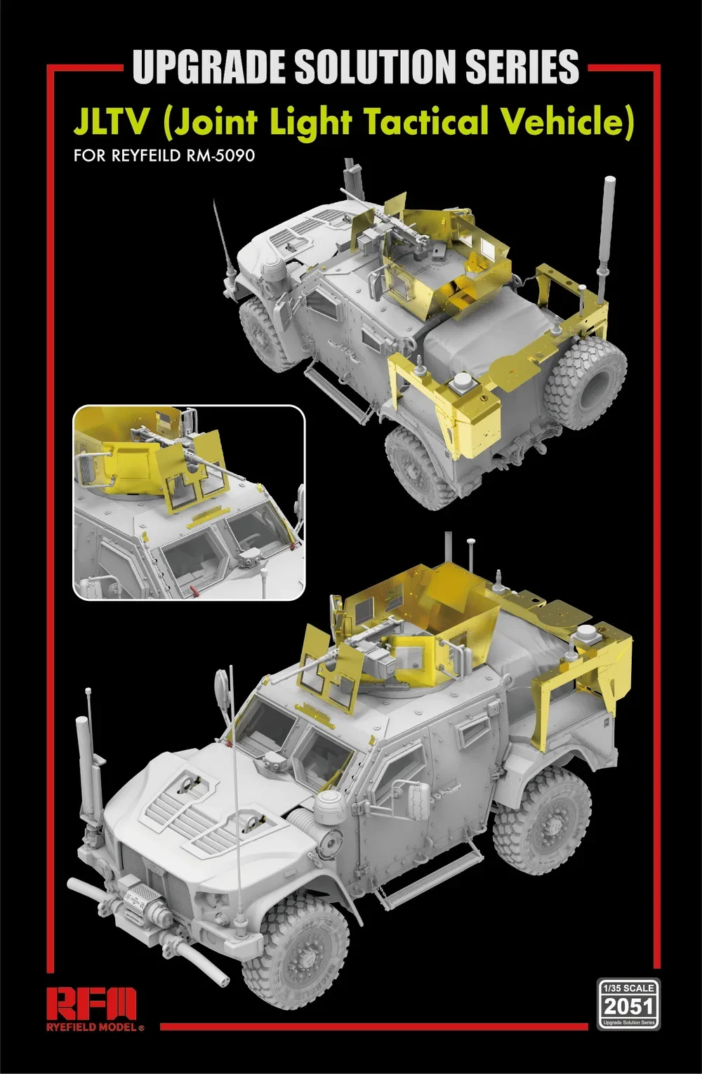 [Модель Rye Field] Модель Ryefield RFM RM-5090 1/35 JLTV Joint Light Tactical Vehicle (комплект пластиковых