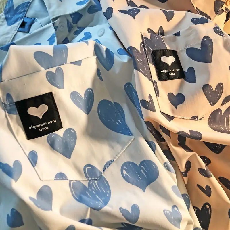 Рубашка-поло женская с длинным рукавом шикарная тонкая Свободная рубашка в