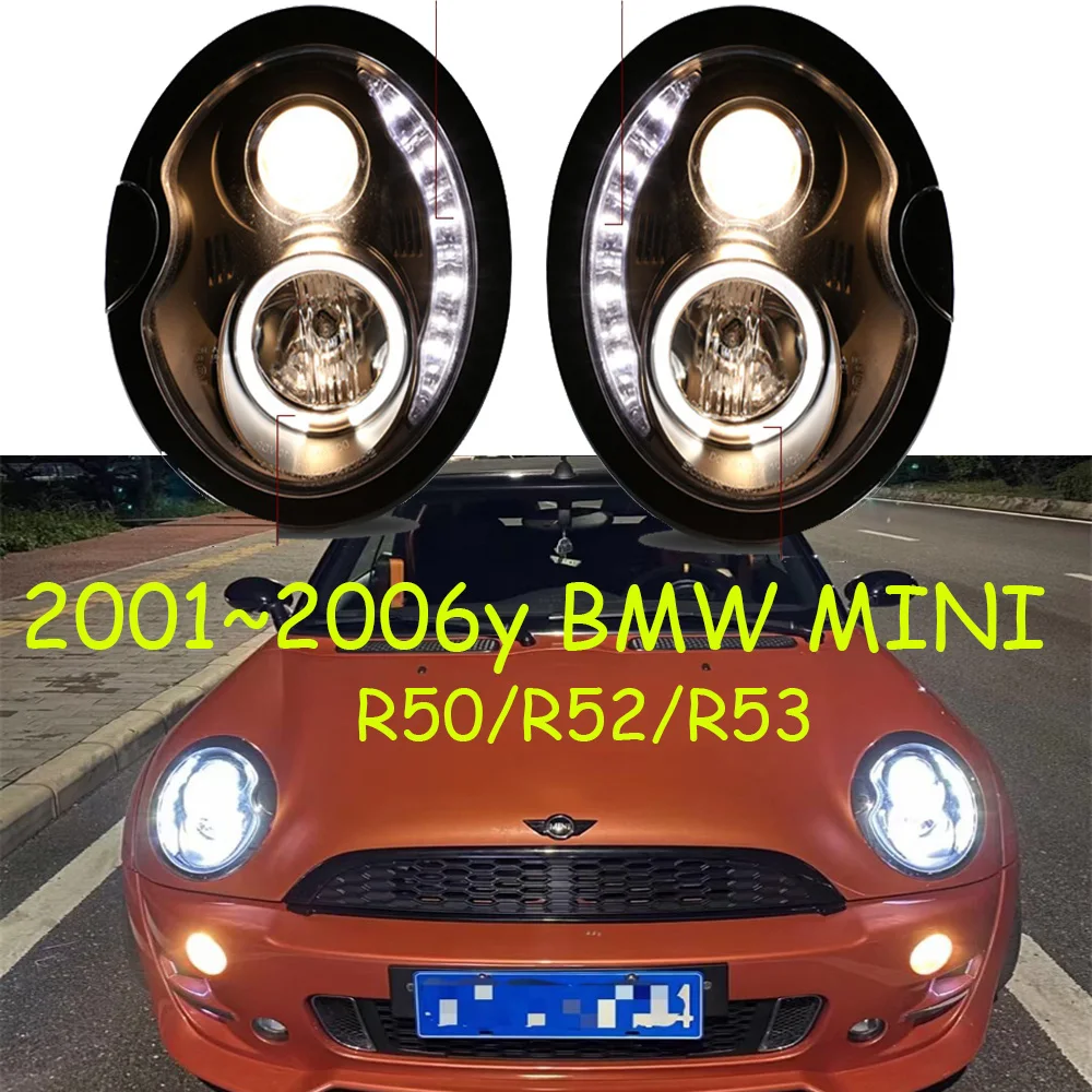 

Car Bumper Headlamp For BMW Mini Coupe Headlight R53 R52 R50 2001~2006y DRL Car Accessories Mini Daytime Light Fog