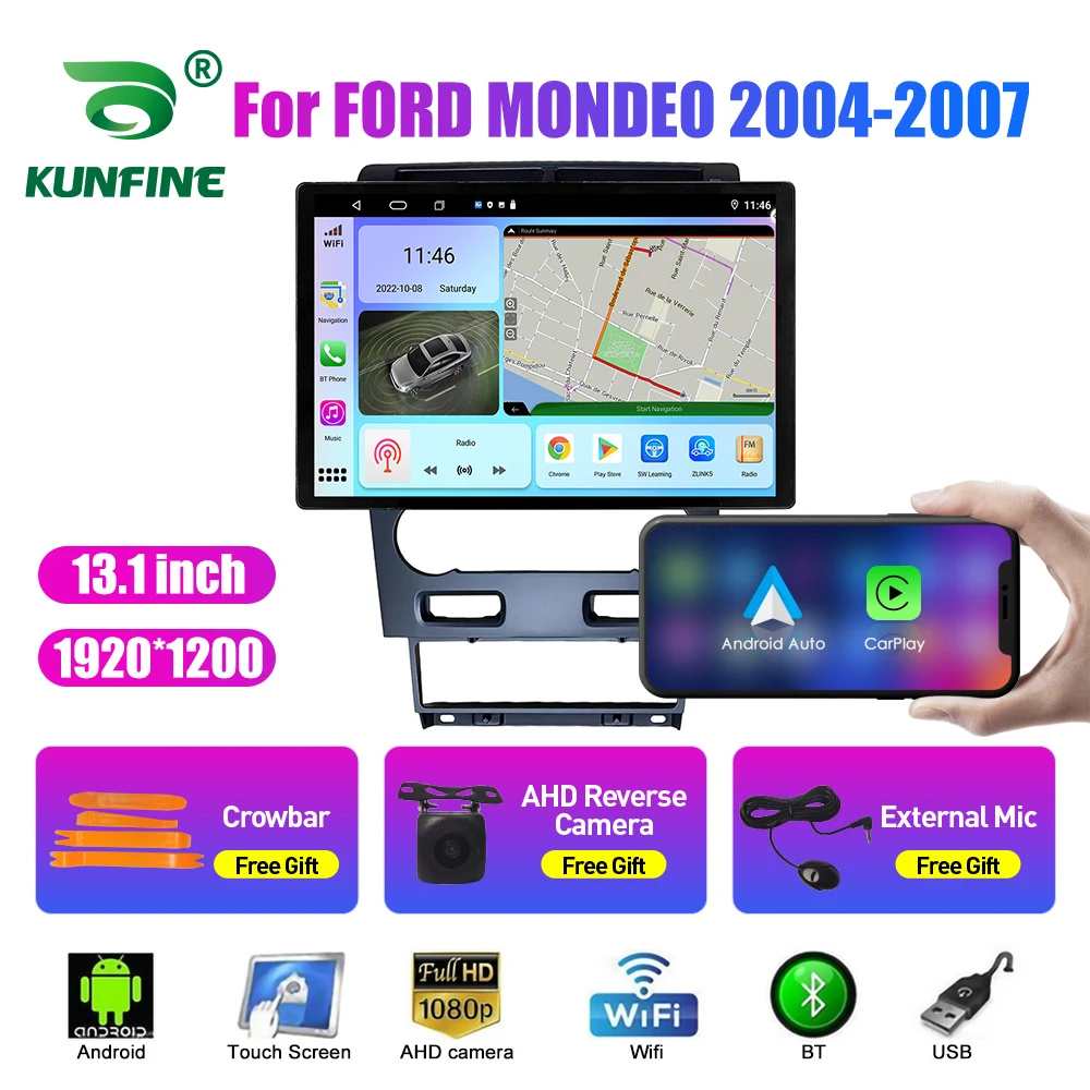 

Автомобильный радиоприемник 13,1 дюйма для FORD MONDEO 2004-2007 автомобильный DVD GPS-навигатор стерео Carplay 2 Din Центральный Мультимедиа Android авто