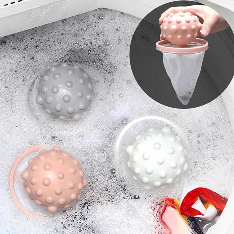 

Reusable Hair Lint Catcher Washing Machine Floating Hair Filtering Mesh Bag Dirty Collection Bag Cleaning Laundry Ball