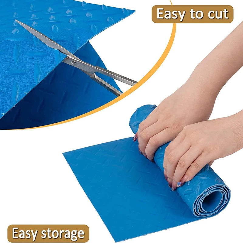 

2 Rolls Of Pool Ladder Mat- 2.5Mm Thickened Swimming Pool Step Mat With Non-Slip Surface, Vinyl Stairs Protection Pad