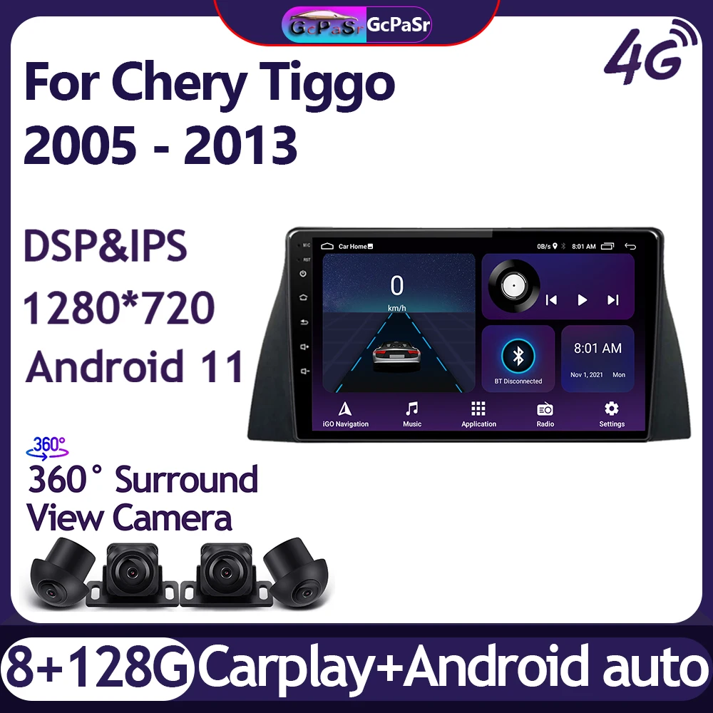 

Автомагнитола для Chery Tiggo T11, мультимедийный видеоплеер для Chery Tiggo T11 1, 2005, 2006-2013, Android 11, навигация GPS, аудио, авторадио Carplay IPS