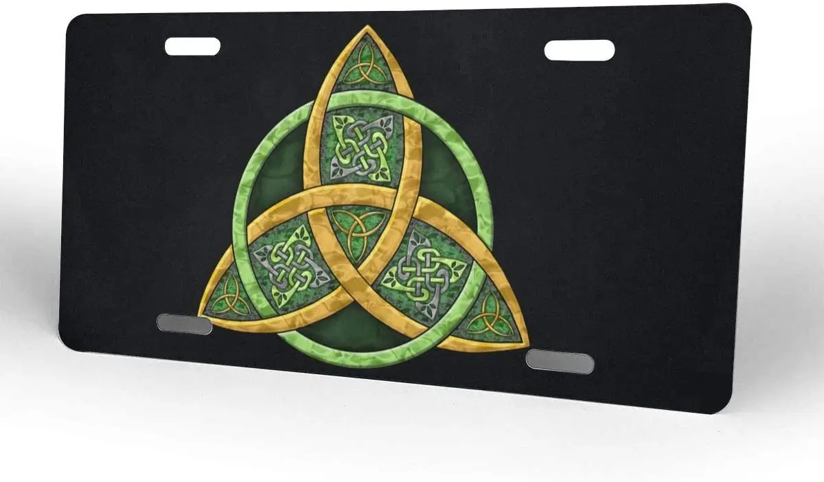 TPSXXY-LP Cool Celtic Trinity Knot Новинка автомобиль 6x1 2 алюминиевый передний номерной знак