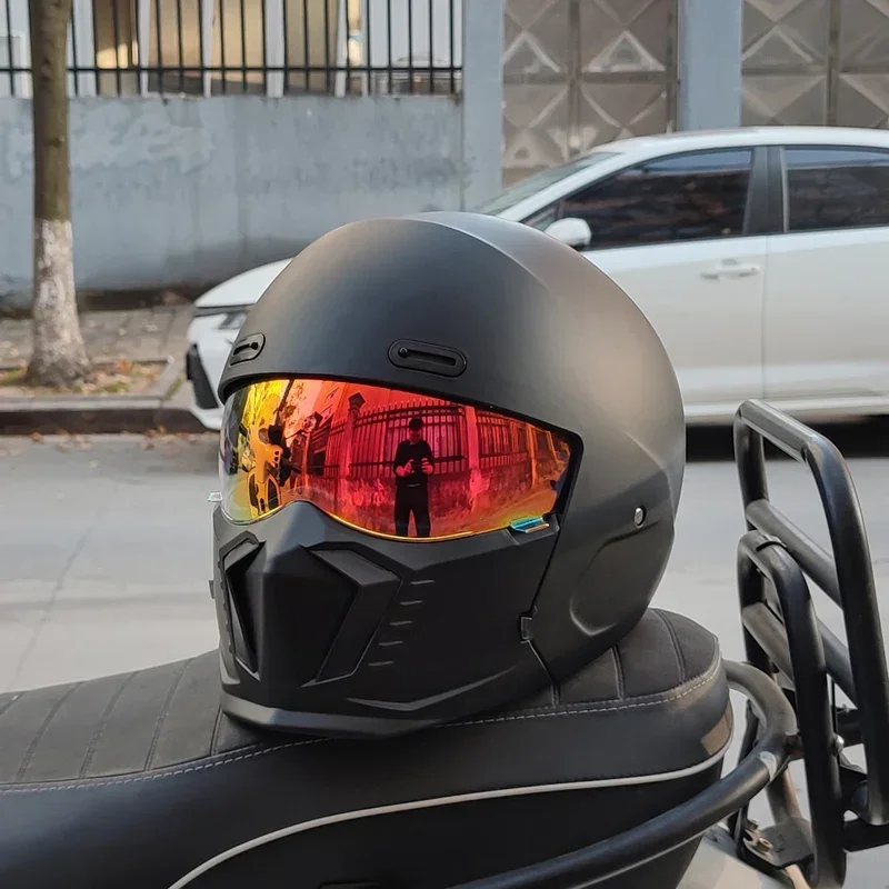 Мотоциклетный шлем ORZ в стиле ретро для мужчин и женщин