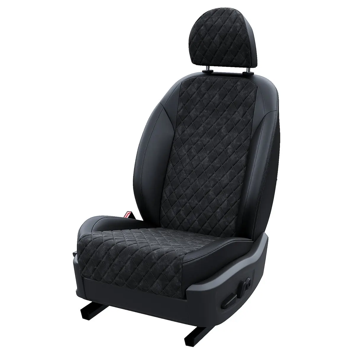 Чехлы на Киа Сид 2006-2012 Алькантара с ромбом