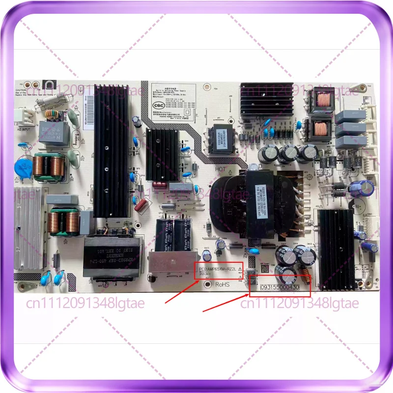 Фото Плата питания для телевизора Redmi L65R8-X AMP65XM-RZ2L093155000430/1 №1