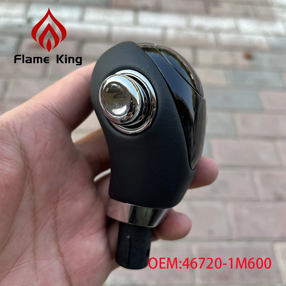 Фото Ручка переключения передач Flame King для Kia K3, K5, Optima, Rio, Ceed, Soul, кожаная, для автоматической коробки передач №3