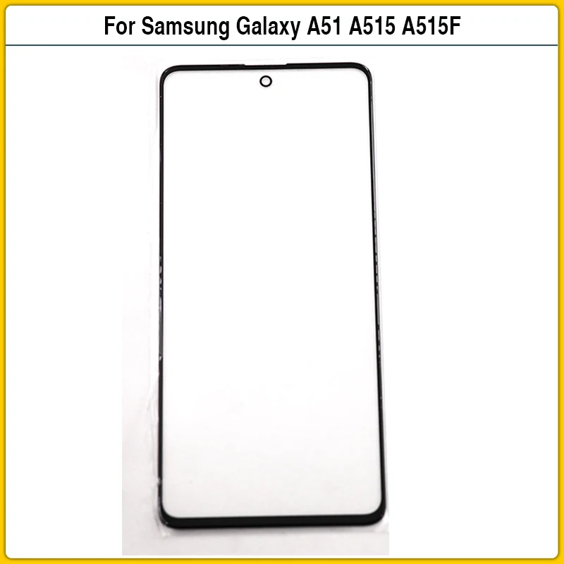 

10PCS For Samsung Galaxy A51 A515 A515F Touch Screen LCD Front Outer Glass Lens Panel Touchscreen Glass Cover With OCA Glue