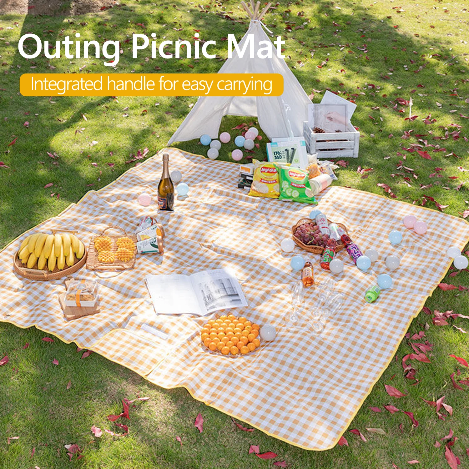 

150cm*200cm Oxford cloth moisture proof outdoor portable folding supplies tent lawn equipment mat picnic camping mat