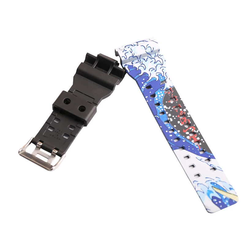 Modified Resin strap case for Casio G-SHOCK GMA GA110 BA110 DW5600 6900 Camo strap Unisex watch accessories
