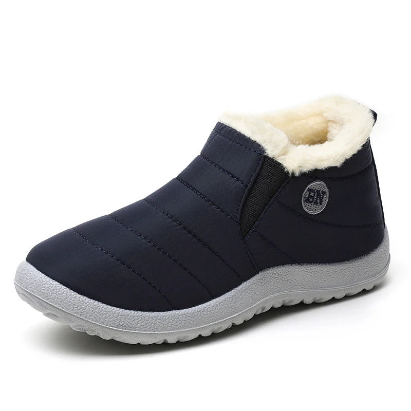 

Outdoor Men Shoe Waterproof Ankle Boots Footwear Men's Work Shoes Boots Men Snow Army Mens Shoes Warm Fur Winter Shoes for Men