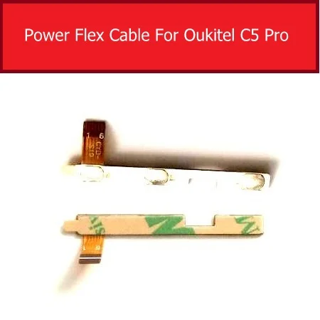 

100% NEW Power On Off Button Volume Key Flex Cable FPC For Oukitel C5 Pro/C5 Quad Core Power Volume Side Button Flex Ribbon