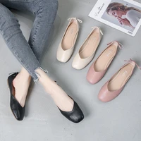 large flat sole shoes 41 43 casual and comfortable spring and summer 2022 new square head small womens shoes 31 32