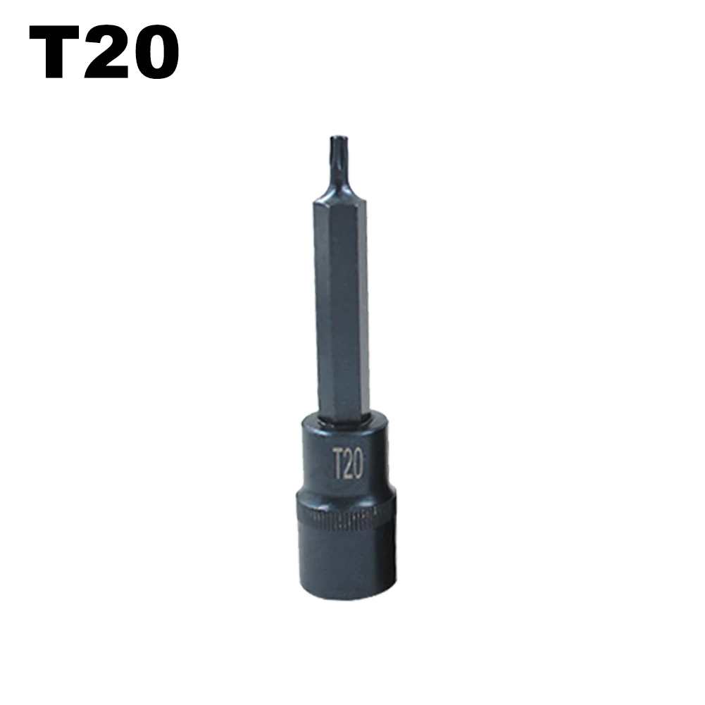 

Торцевая отвертка Torx 1/2 дюйма 100 мм для большинства электрических гаечных ключей для трещоточных ключей надежный новый бренд