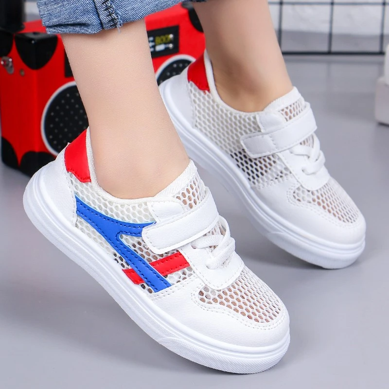 

Модные детские спортивные кроссовки, Весенняя дышащая повседневная обувь для мальчиков, обувь для маленьких девочек, детская школьная обув...