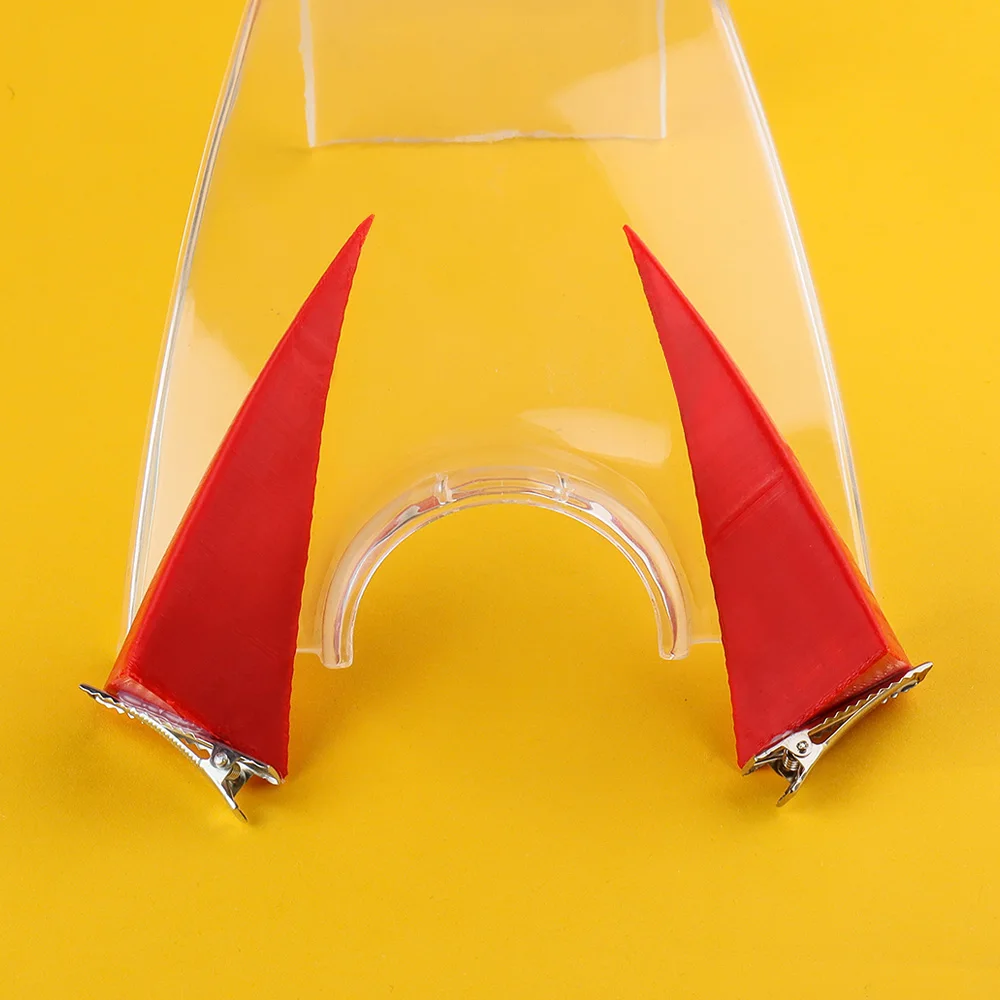 

Мощный красный рог 3D печать Высококачественная циркулярная пила Man Косплей Аксессуары для волос реквизит для костюма девушки