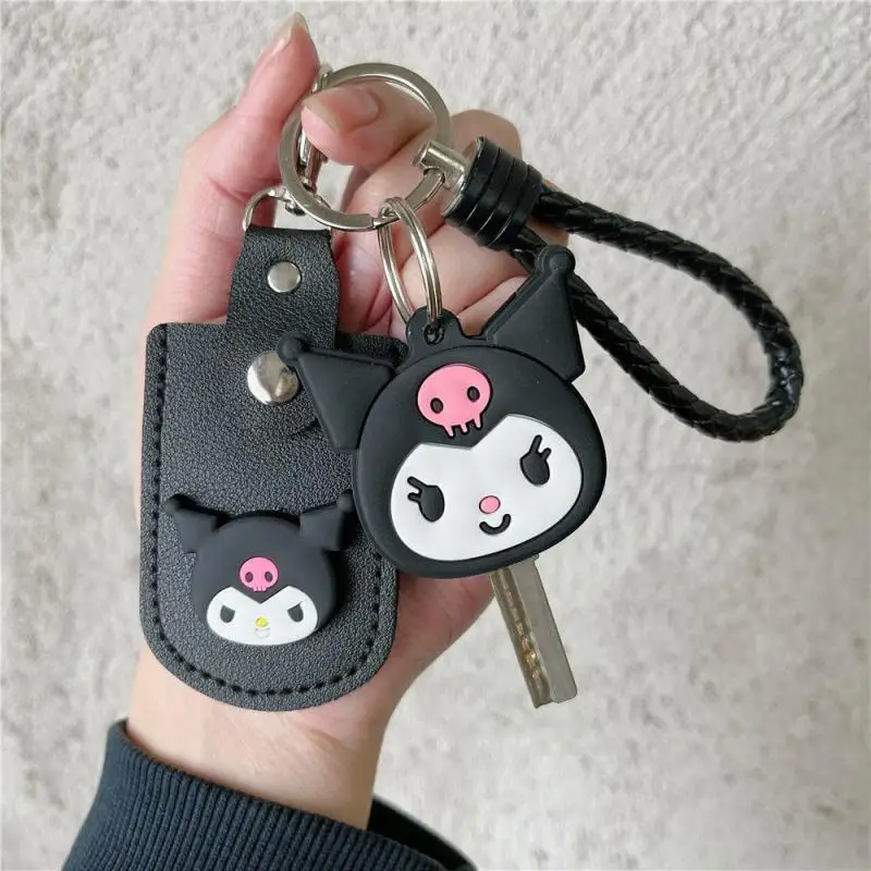 

Kawaii Sanrio Kitty Kuromi My Melody Cinnamoroll Cartoon Silicone Accessory Cute Key Cover Proximity Card Case Toys for Girls