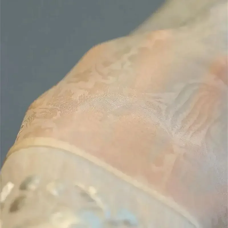 Limiguyue летняя китайская шелковая блузка на шнуровке рубашки с длинными рукавами и