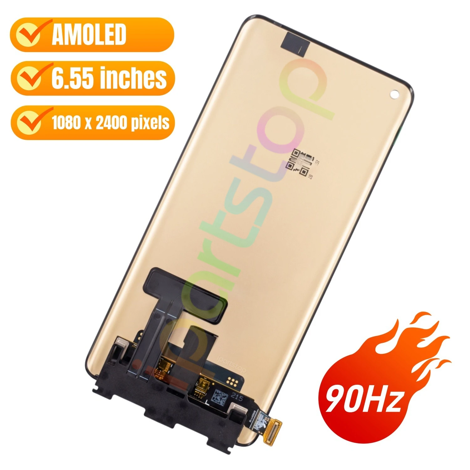 Фото Новый дисплей iParts для Oppo Reno6 Pro 5G (PEPM00, CPH2249) и Reno 6 Pro+ (PENM00) в сборе с AMOLED-экраном и тачскрином, OEM №2