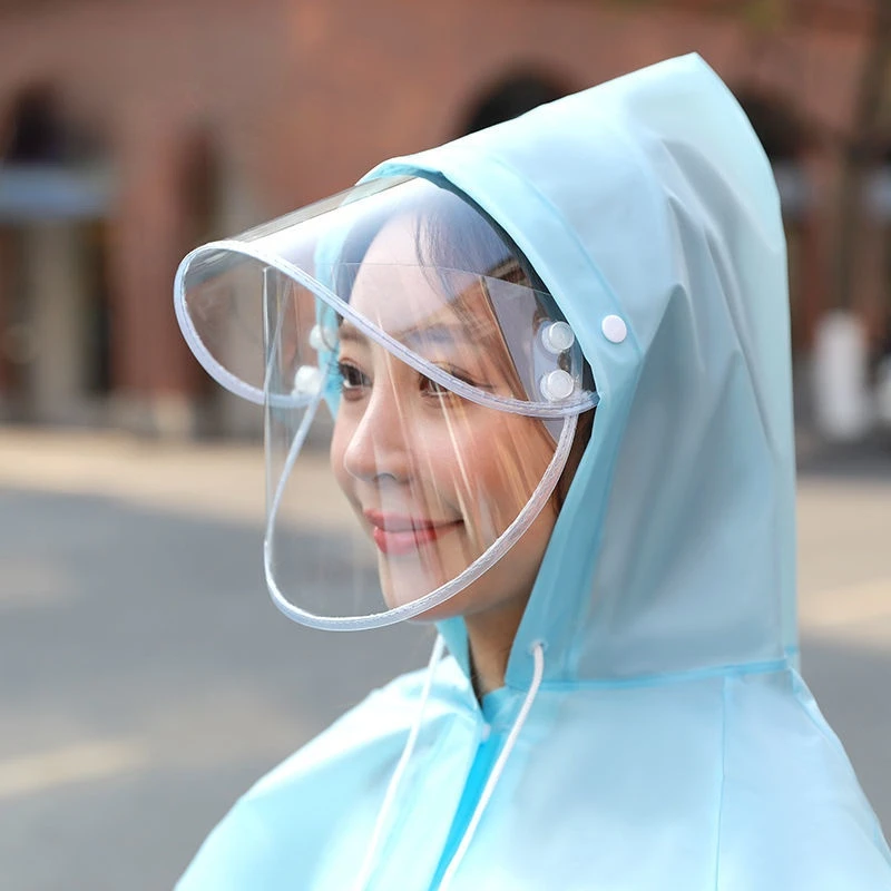 

Quality Rain Cape Men Women Raincoat Bicycle Raincoat Rain Coat Rainwear with Reflector Rainproof Poncho with Reflective Strip