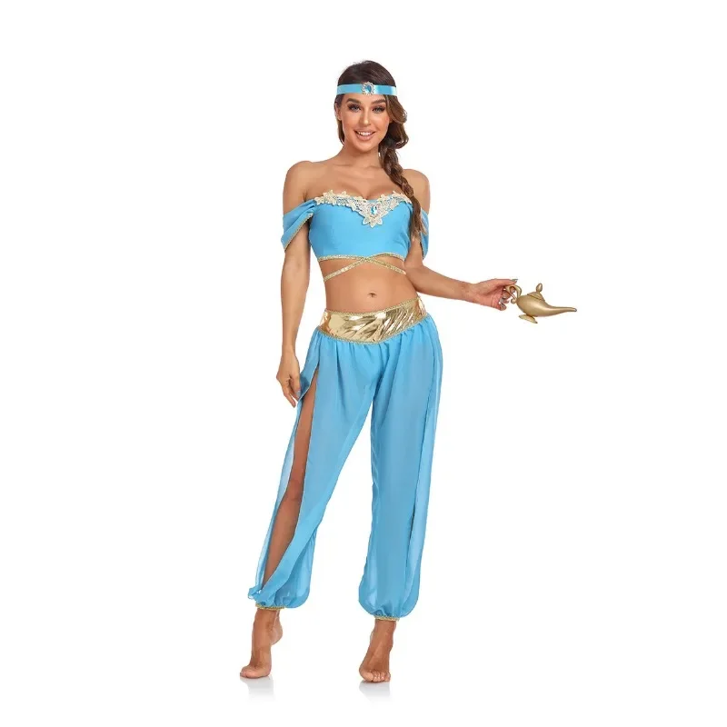 Аладдин И Волшебная Лампа Жасмин Косплей Костюм Для Женщин Европейский Стиль