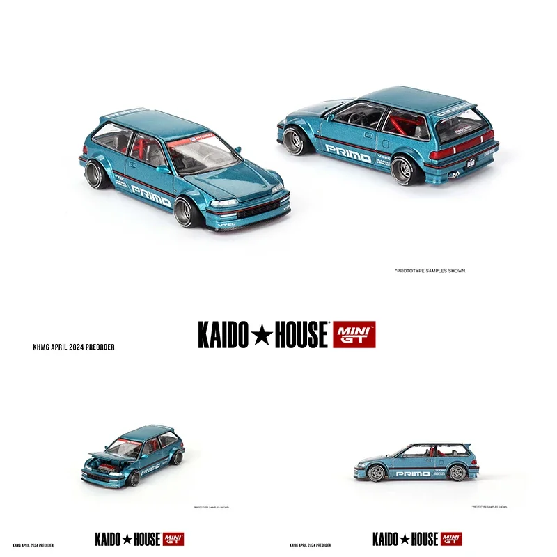 MINIGT KHMG126 1:64 CIVIC EF9 V1 открывающийся капюшон литая под давлением диорама модель