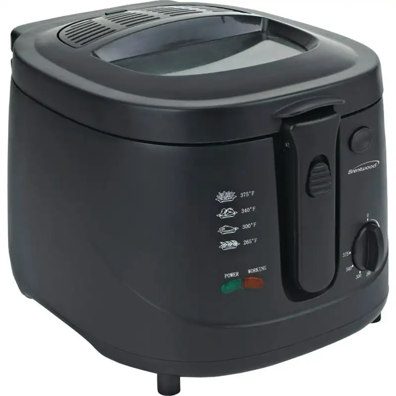 

1500w 12-Cup Electric Deep Fryer, Black