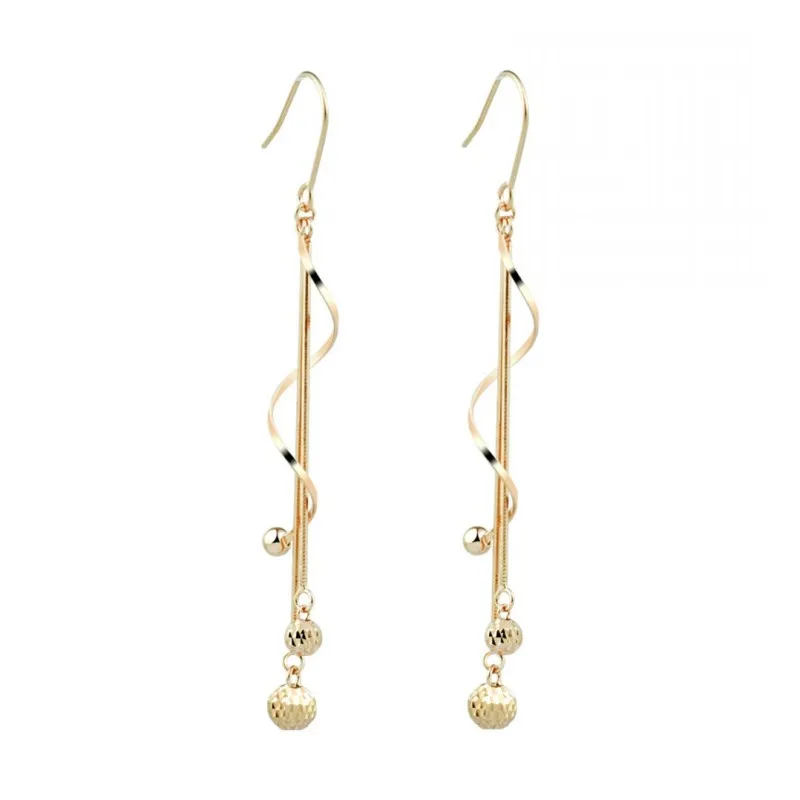 BOCAI S925 серьги-капли из стерлингового серебра для женщин трехцветные золотые