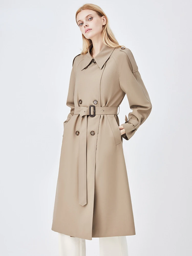

Mid-length Trench Coat Women's 2022 Autumn New Fashion High-end Temperament Casual Loose Korean Style Coat Jackets