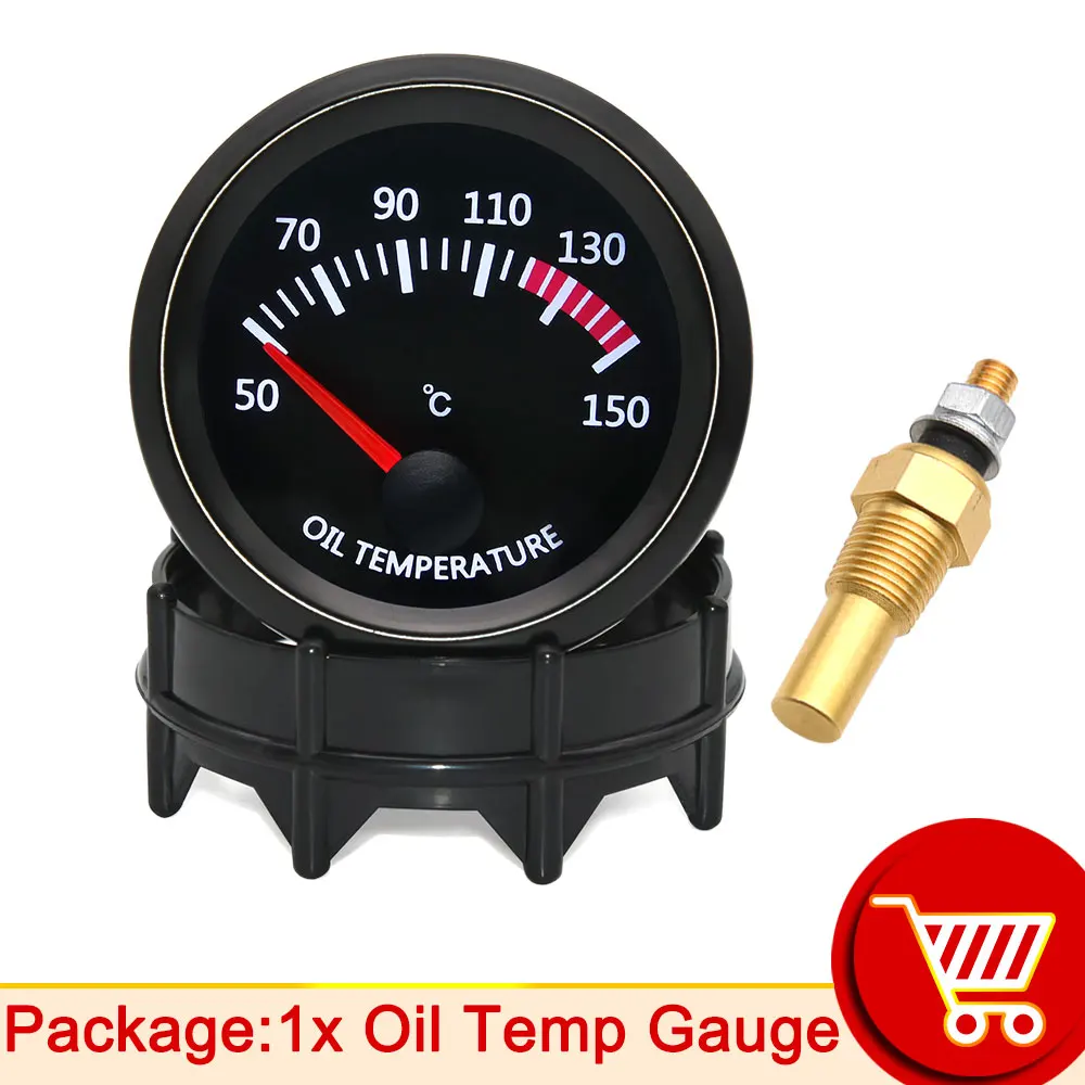 52 мм Температура воды/температура масла/вольтметр/пресс для масла PSI/вакуум/датчик повышения/коэффициент воздуха и топлива/датчик EGT с датчиком, подходящий для автомобиля 12 В