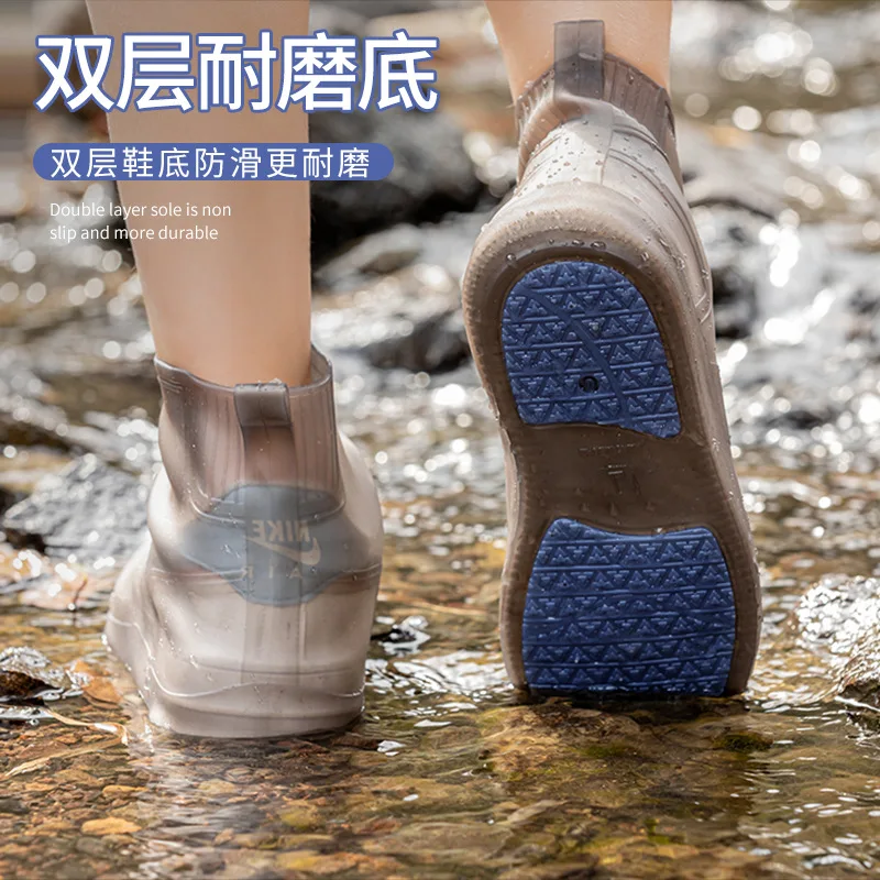 

Outdoor portable thick bottom non-slip wear-resistant waterproof shoe cover