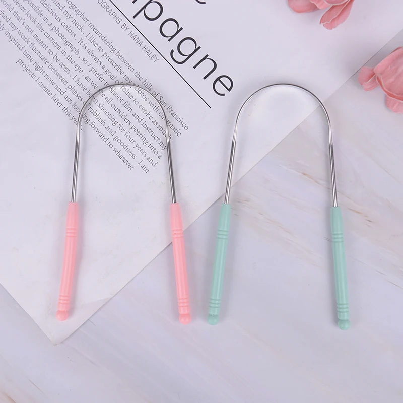 1 шт. скребок для языка из нержавеющей стали