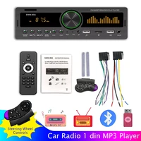 car radio 1 din bluetooth stereo receiver usb 12v aux fm mp3 player tf card aux rca autoradio audio for car with remote control