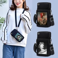 waterproof mobile phone bags for iphonesamsunghuaweixiaomi universal anime funny pattern phone case shoulder bag wrist pouch