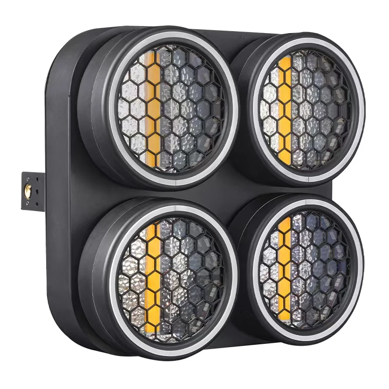 Фото Новый dmx Четыре глаза ретро свет RGB RDM Stage Blinder Matrix Effect Ретро лампа свет №3