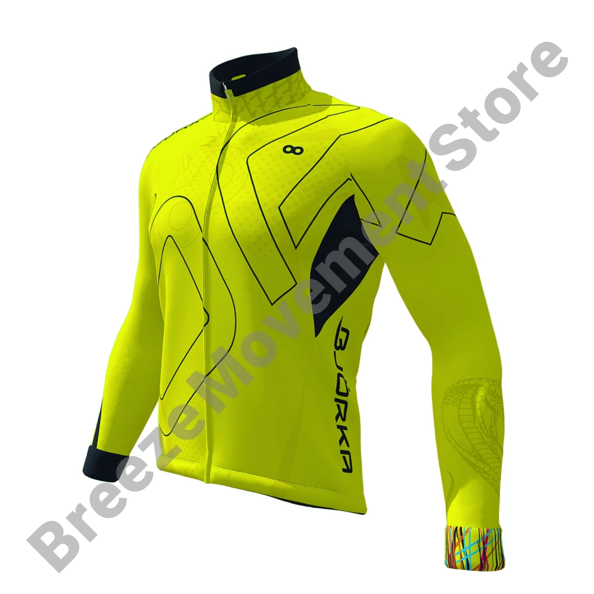 Новая мужская велосипедная Джерси BJO RKA Зимняя Теплая Флисовая одежда с длинным