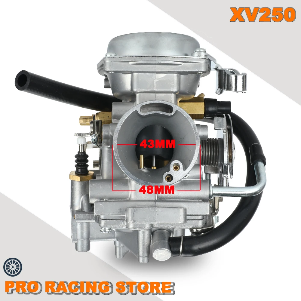 Карбюратор XV250 для Yamaha Virago Route 66 V Star 125 250-1988 XV125 2023-1990 V-Twin Engine Cruiser мотоцикла 26 мм Carb