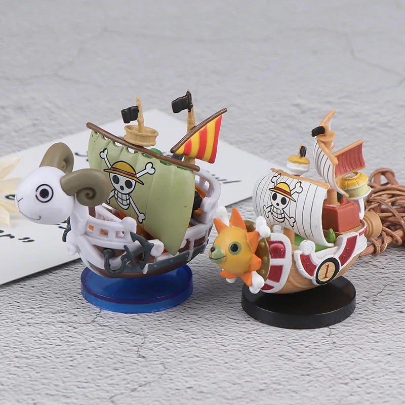 

One Piece Anime Figures Mini Boat Going Merry Assembled Model Doll Toys Boys Car Decorations 7cm Action Figure Toys