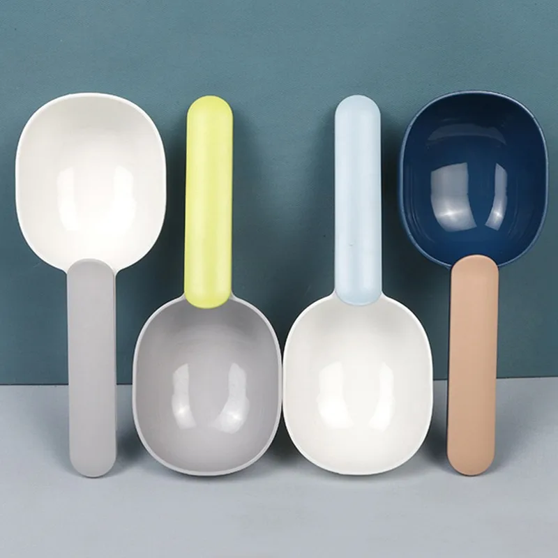 

Multifunctional Dog Food Spoon Pet Feeding Spoon With Sealed Bag Clip Creative Measuring Cup Curved Design,Easy To Clean