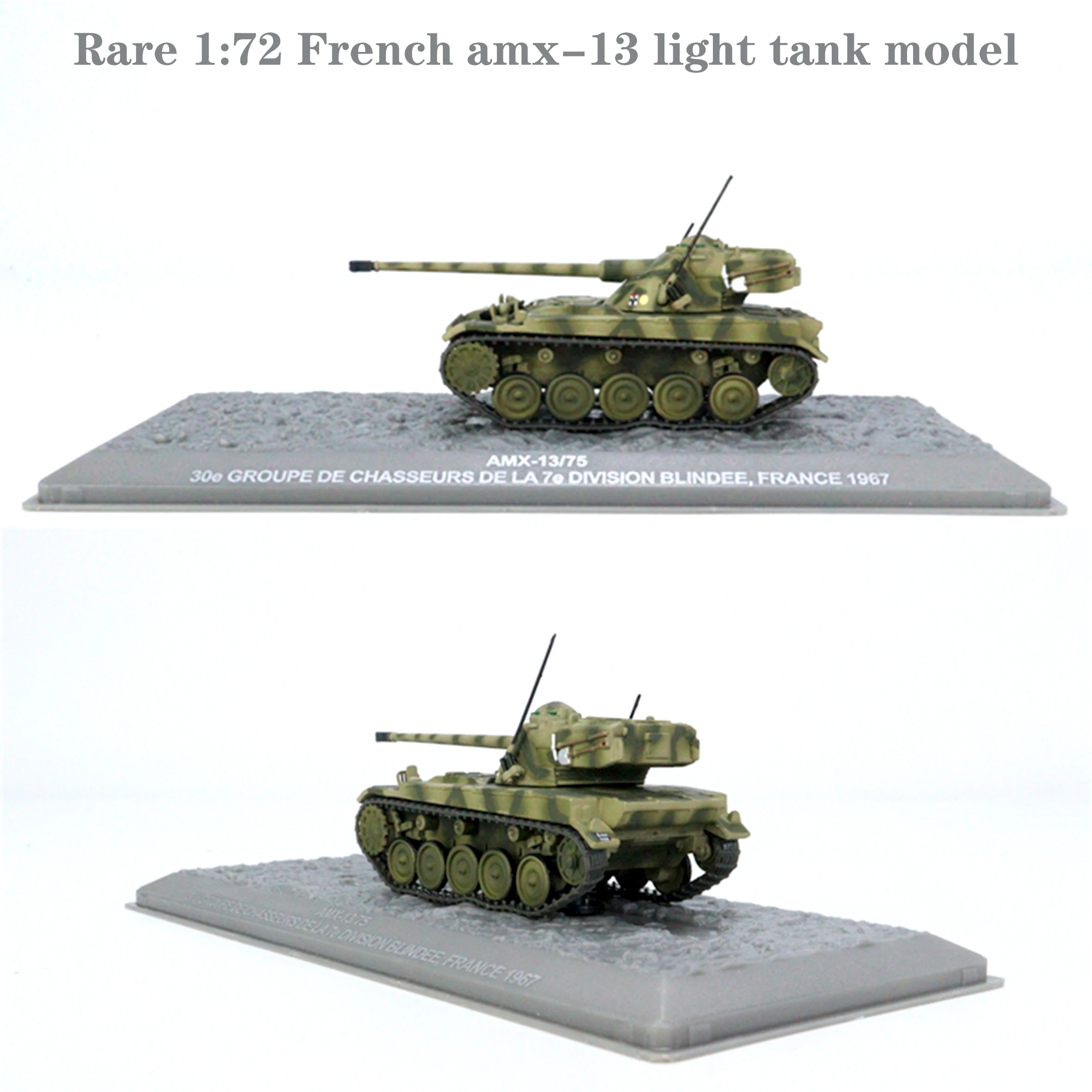 

Rare 1:72 French amx-13 light tank model Alloy collection model