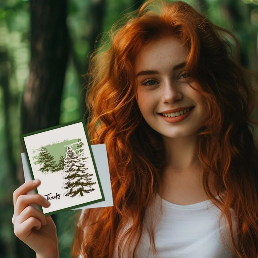 Фон с изображением дерева прозрачные штампы лесом силиконовые растений для